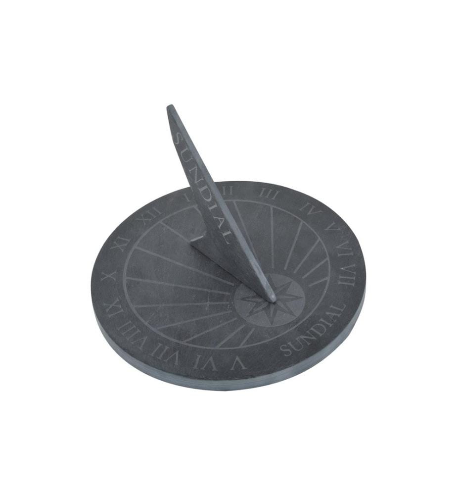 ESSCHERT DESIGN - Sonnenuhr rund Schiefer