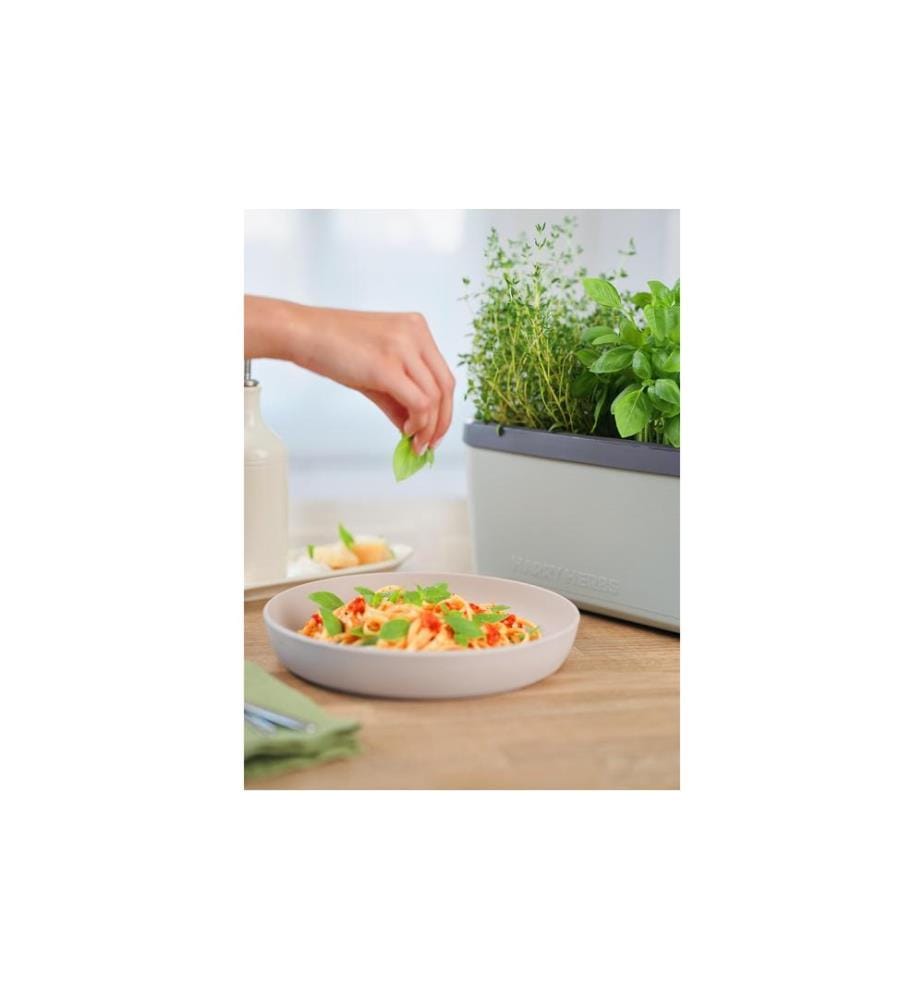 GUSTA GARDEN - Kräutertopf HARRY HERBS mit Haube, Hellgrau