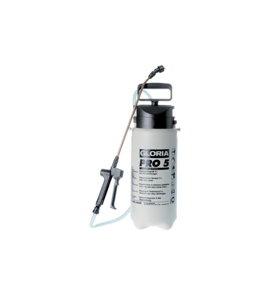 GLORIA - Pulvérisateur à pression spécial Pro 5 résistant à l'huile, 5 l