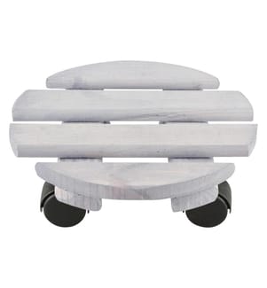 ESSCHERT DESIGN - Supports à roulettes pour pot de fleurs Rond S Gris/Noir