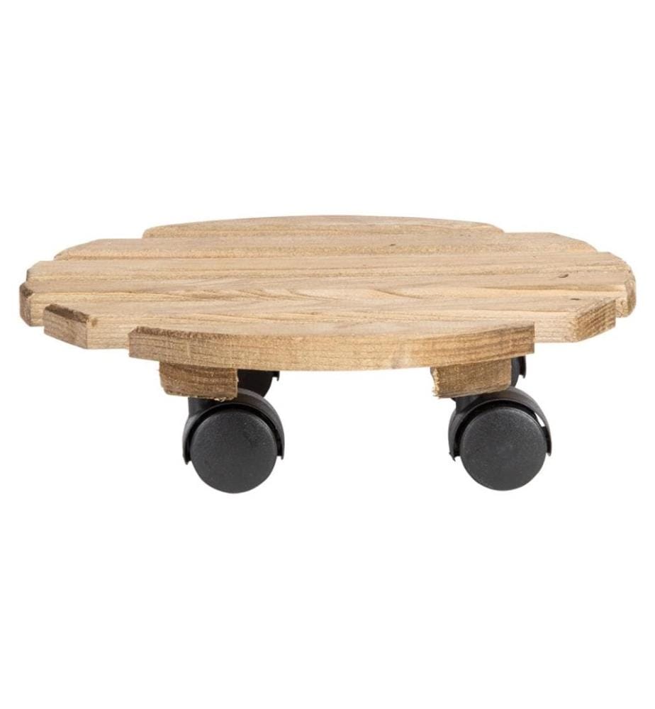ESSCHERT DESIGN - Rolleruntersetzer Rund L Braun