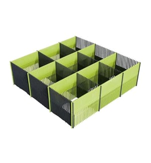 PURVARIO - Stauleisten 100 MAXXI 8-teilig, Limonengrün/Anthrazi