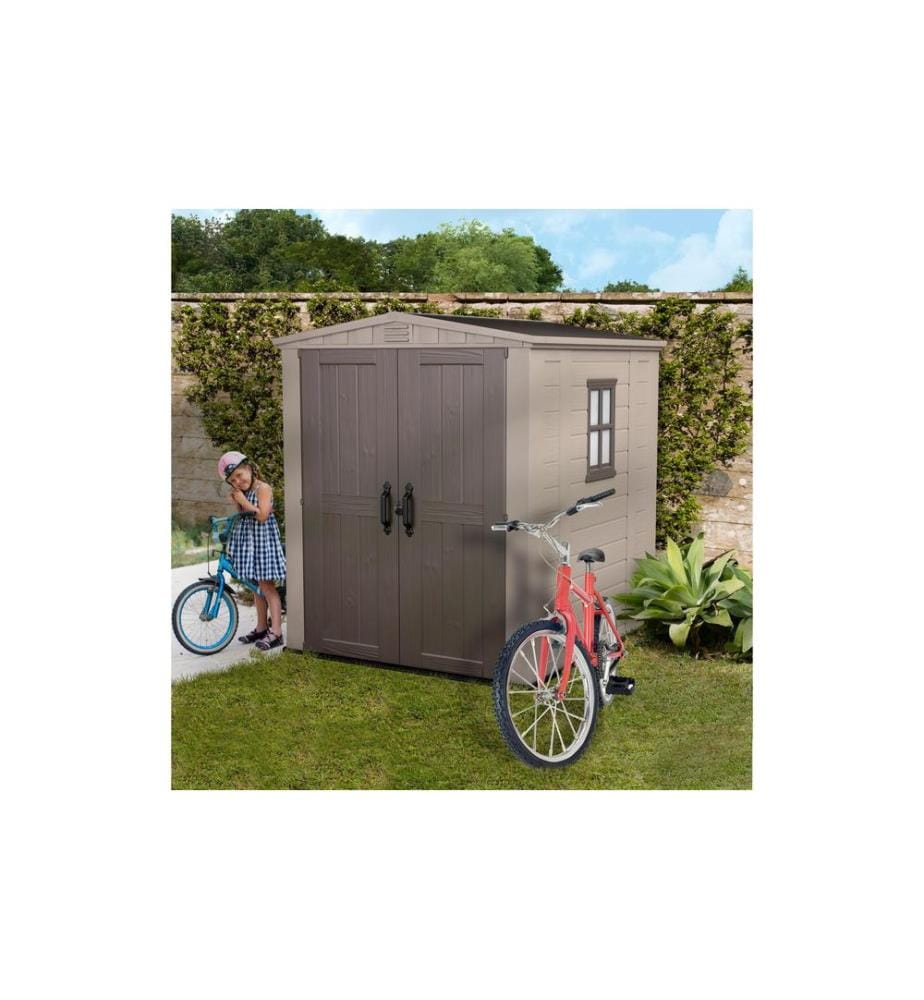Keter - Gartenhaus KST-Haus Factor 6 x 6 KK, Taupe / Beige
