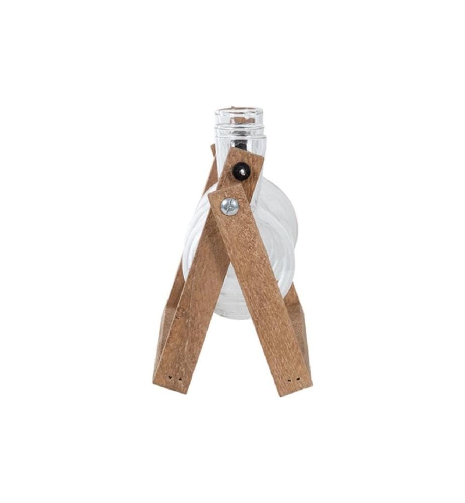 ESSCHERT DESIGN - Stecklingsvase L 25.5 cm, Braun/Transparent