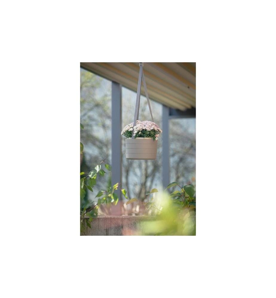 Plastia - Suspension d'irrigation Berberis 26 cm trois rubans Taupe