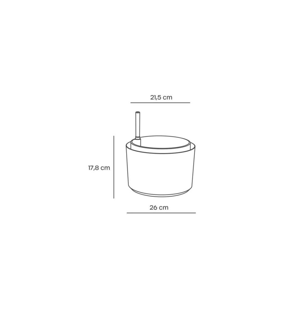 Plastia - Suspension d'irrigation Berberis 26 cm trois rubans Brun