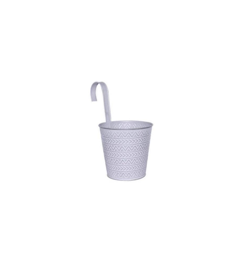 DAMECO - Cache-pot avec crochet Gris