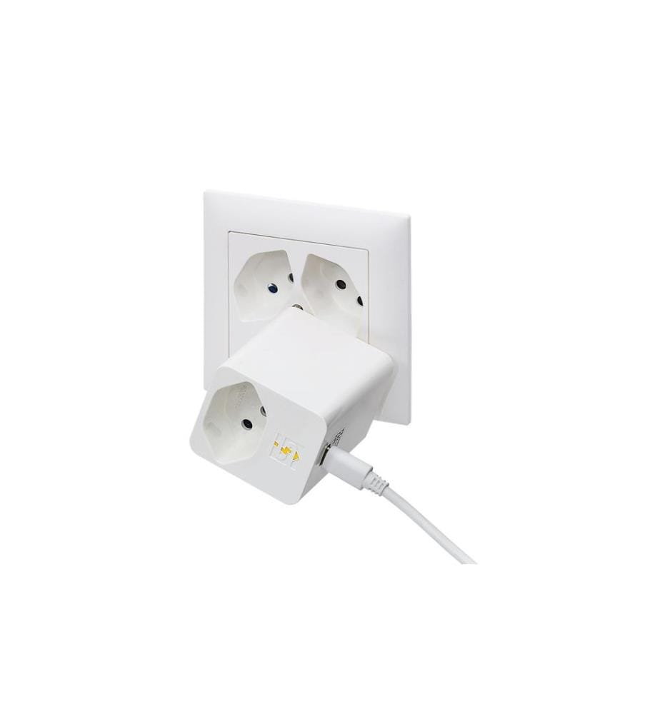 STEFFEN - Goupille à anneau 1xT13, avec USB C 5 V/3.0 A PD Blanc