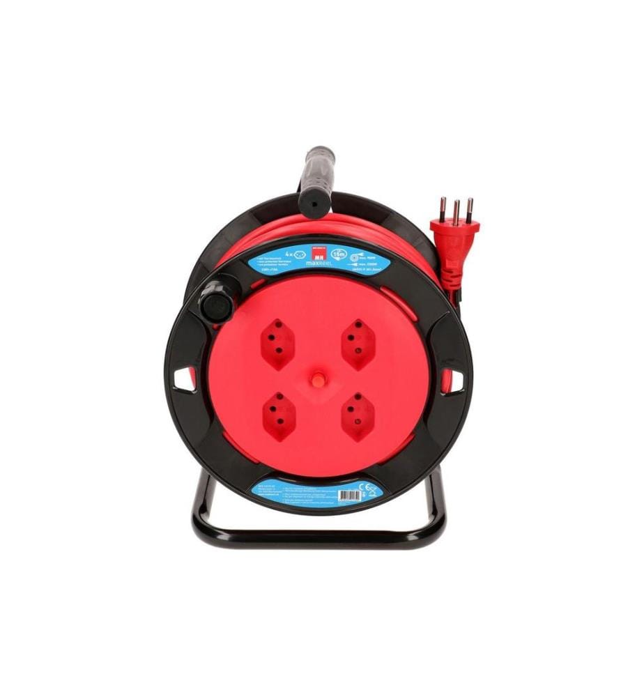 MAX HAURI - Bobine de câble V2 15 m Rouge