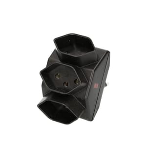 MAX HAURI - Connecteur multiple 3 x T13, noir
