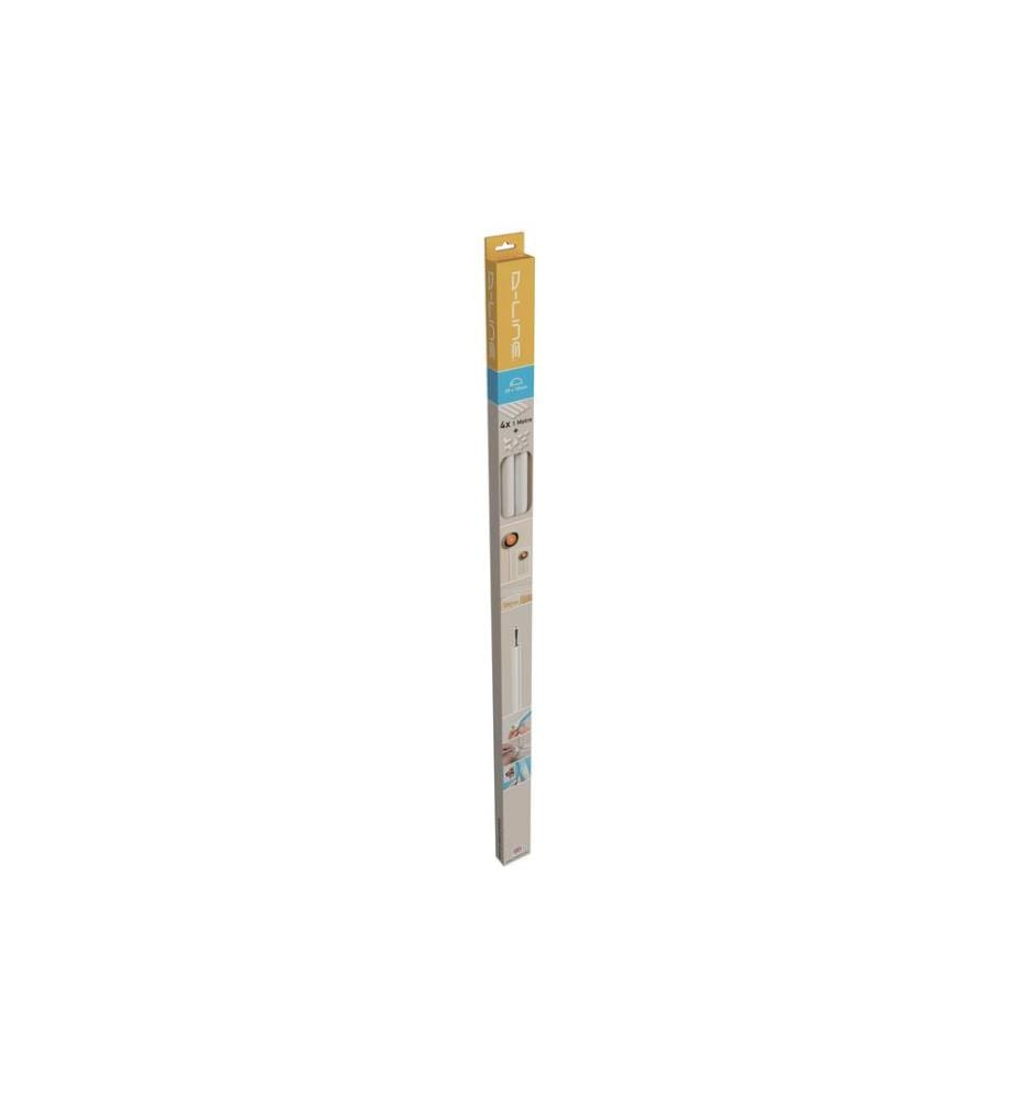 STEFFEN - Goulotte D-Line 20 x 10 mm, 1 m, Blanc