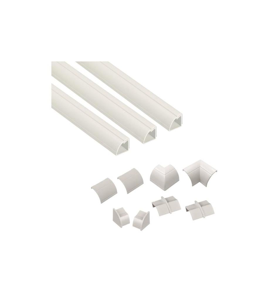 STEFFEN - Goulotte D-Line 22 x 22 mm, 1 m, Blanc