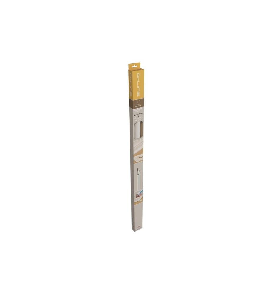 STEFFEN - Goulotte D-Line 22 x 22 mm, 1 m, Blanc