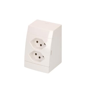 MAX HAURI - Prises de courant AP 2x T13 Blanc