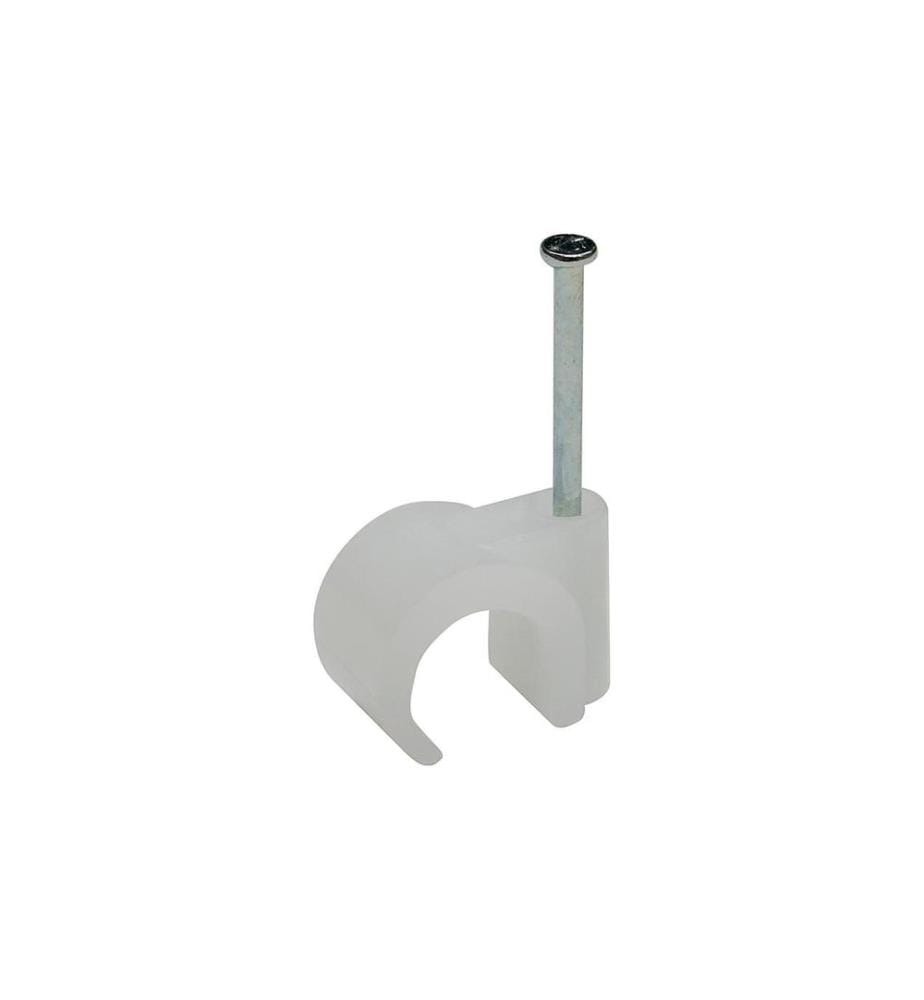 STEFFEN - Bandeaux de clous pour câble 11-15 mm, blanc 25 pièces