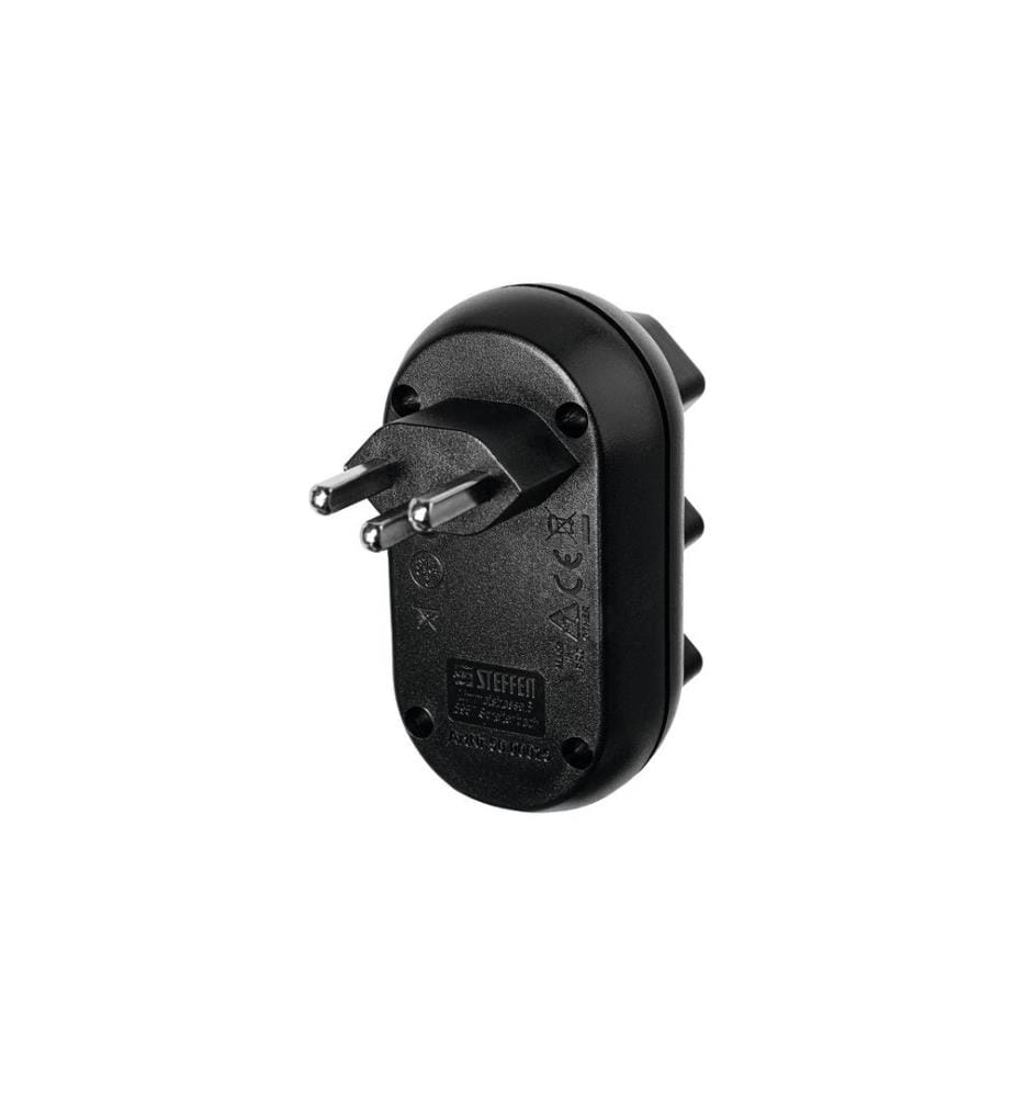 STEFFEN - Connecteur multiple Strong 3x T23, Noir