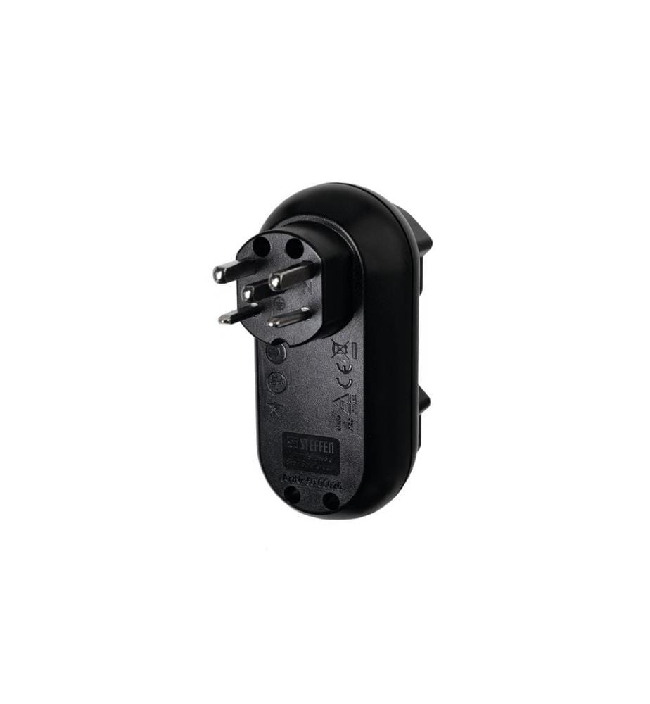 STEFFEN - Mehrfachstecker Strong 2x T25, Schwarz