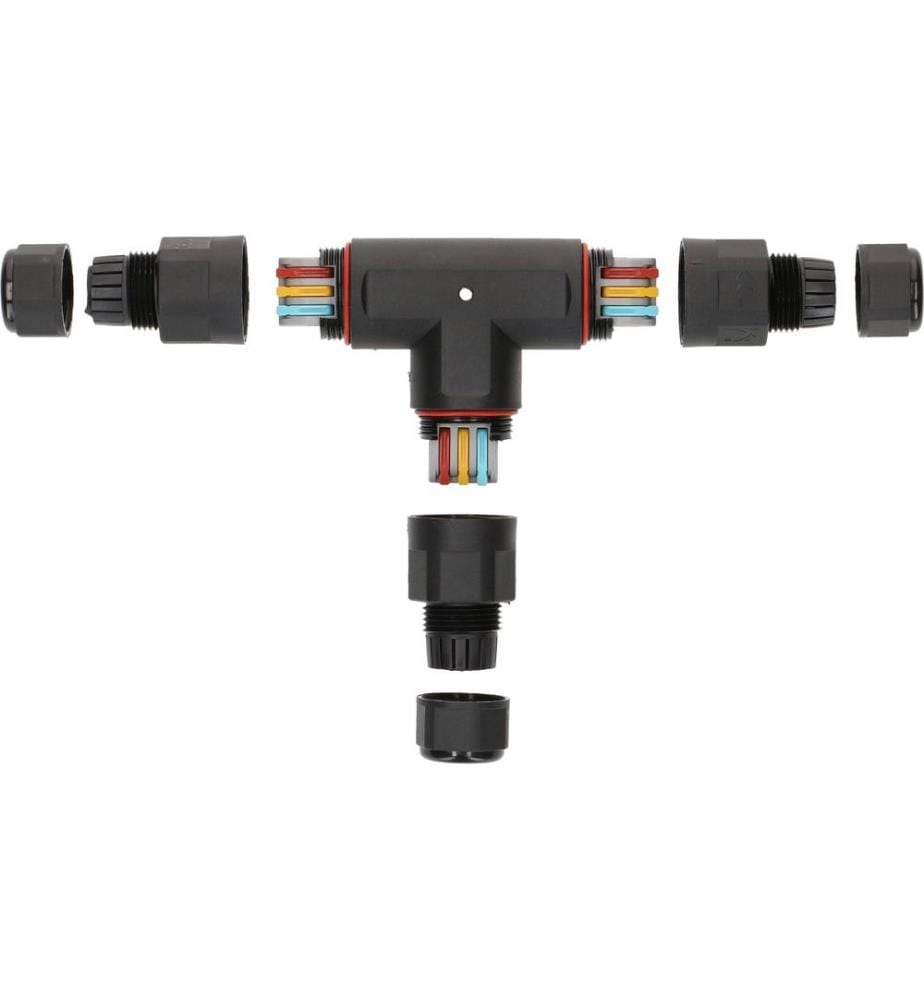 MAX HAURI - Connecteur de câble T IP68 3 pôles, 16A / 250 V