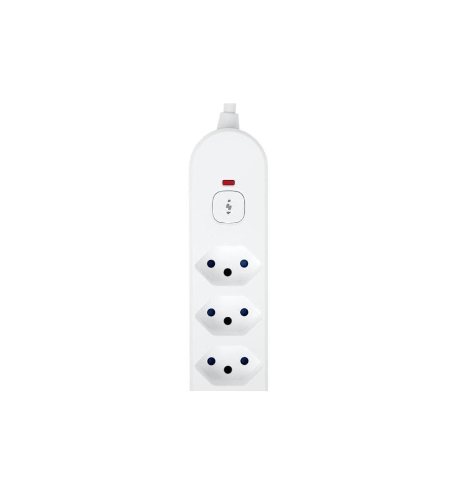 STEFFEN - Steckdosenleiste IQ 6 x T13, USB-A+C Weiss, 3 m Kabel