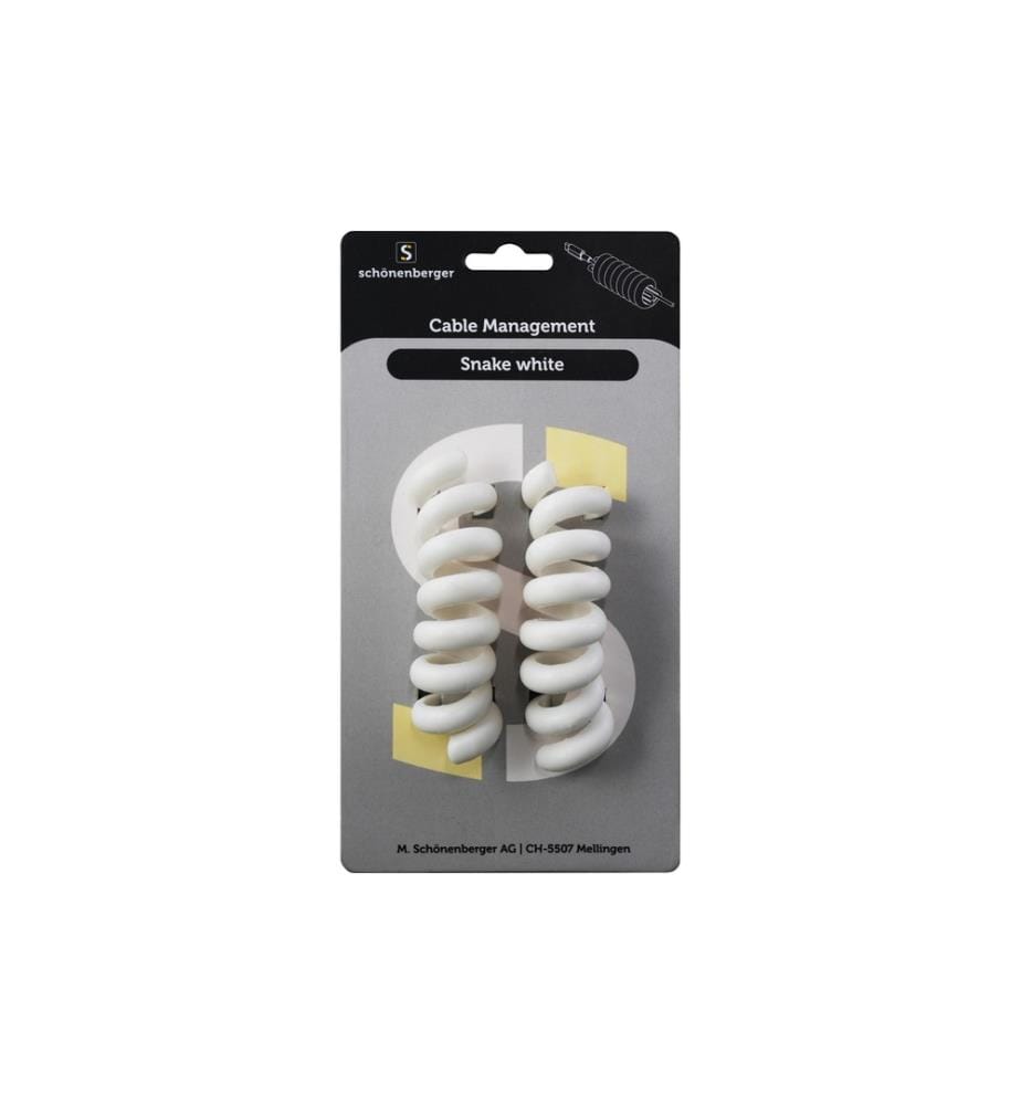 Schönenberger Supports de câbles Snake Black Ø 30 mm, Blanc