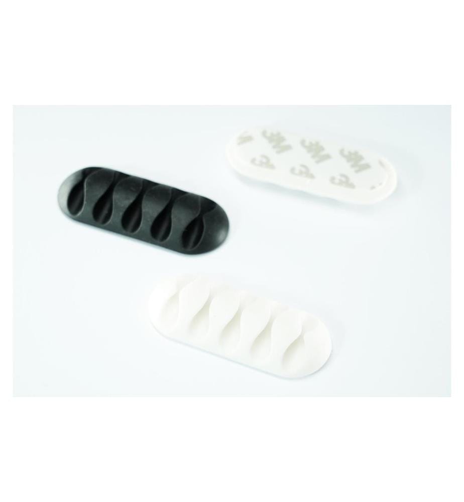 Schönenberger Supports de câbles CableClip, 66 mm, Blanc / Noir