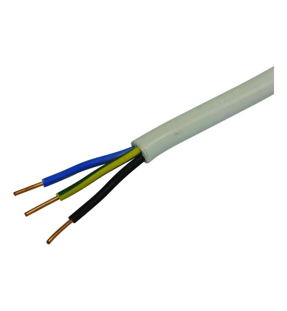 STEFFEN - Installationskabel TT 3 x 2.5 mm², 25 m Weiss
