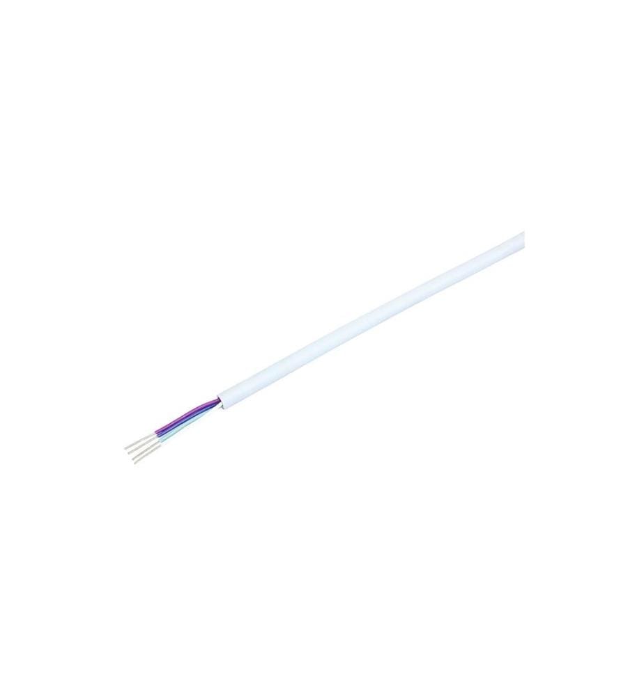 STEFFEN - Câble de téléphone U72 1 x 4 x 0.5 mm², 25 m, non blindé Blanc