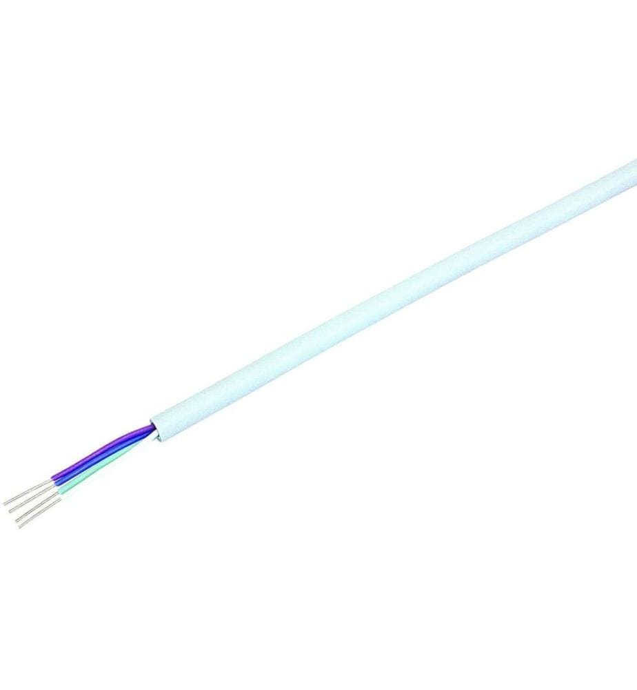STEFFEN - Câble de téléphone U72 1 x 4 x 0.5 mm², 100 m, non blindé Blanc
