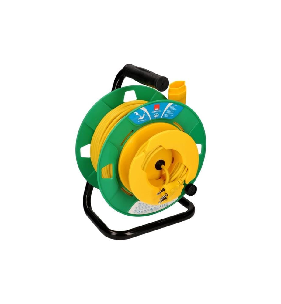 MAX HAURI - Enrouleur de câble pour tondeuse à gazon maxREEL 25 m