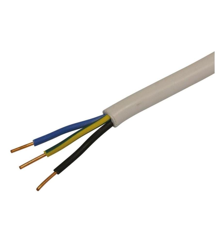 STEFFEN - Installationskabel TT 3 x 1.5 mm², 50 m Weiss
