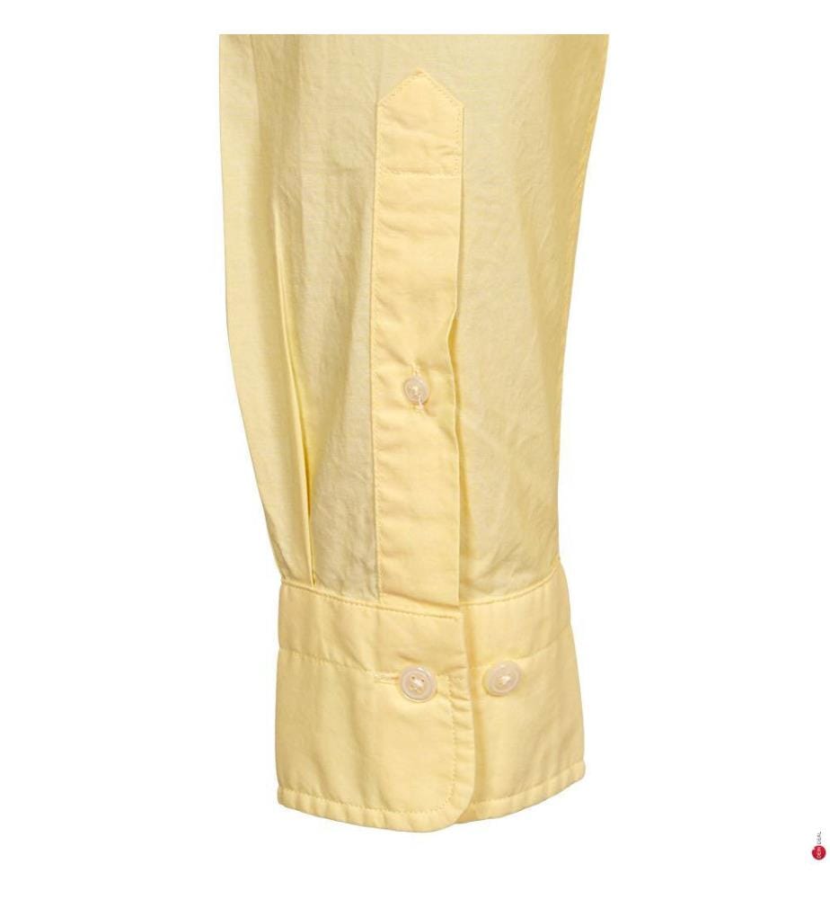 Popeline-Hemd Classic Fit - Banana Yellow