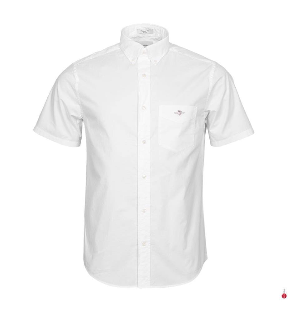 Popeline-Hemd Classic Fit - Weiss