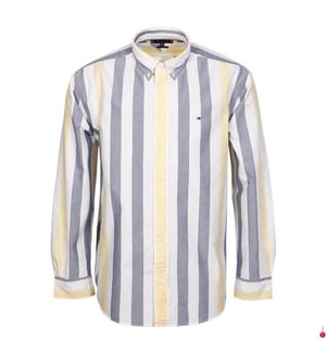 Hemd Herit Oxford Mid Stp Rlx - Citronella / Multi