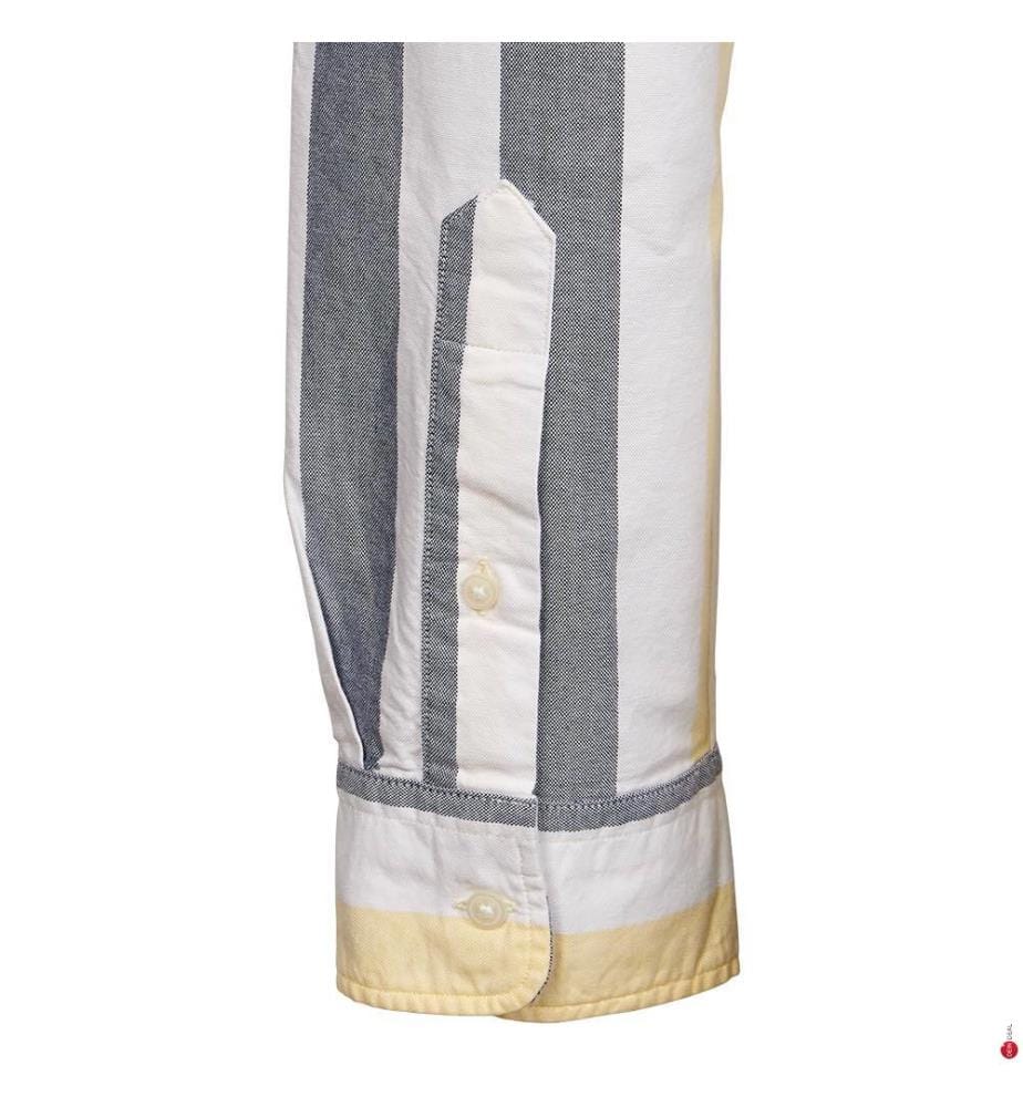 Hemd Herit Oxford Mid Stp Rlx - Citronella / Multi