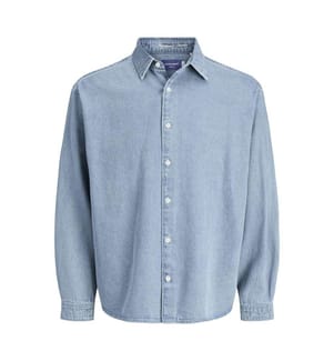 Denim-Hemd - Medium-Blue-Denim
