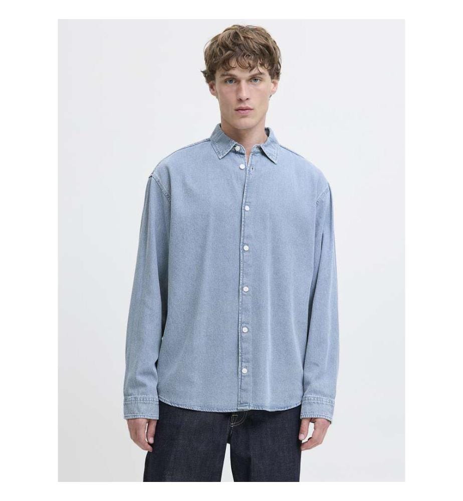 Denim-Hemd - Medium-Blue-Denim