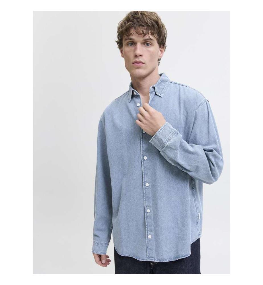Denim-Hemd - Medium-Blue-Denim