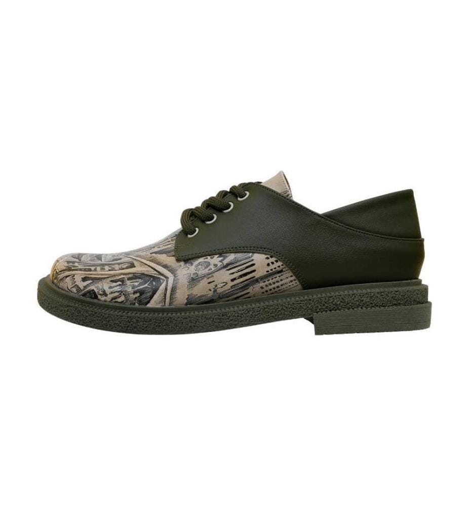 Flache Schuhe aus pflanzlich gegerbtem Leder Design Barcelona - Mehrfarbig
