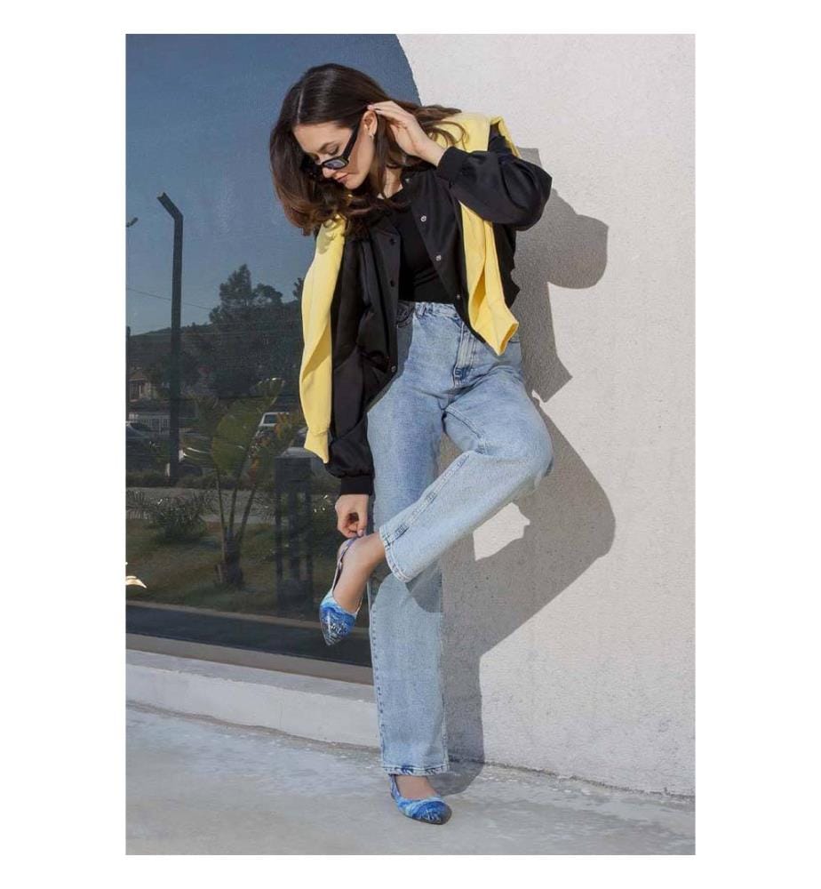 Vegan Leder Blau Flache Schuhe - Vincent Van Gogh die Sternennacht Design