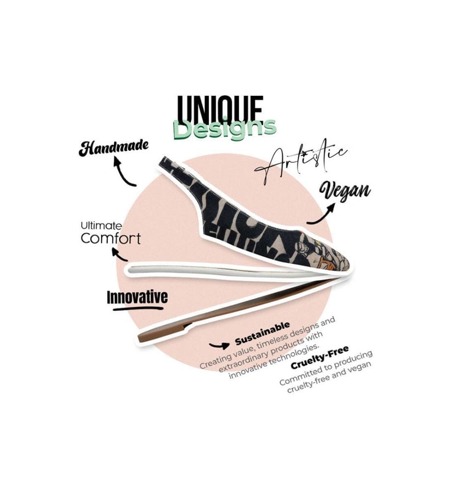 Mehrfarbige flache Schuhe aus veganem Leder - Supper Design