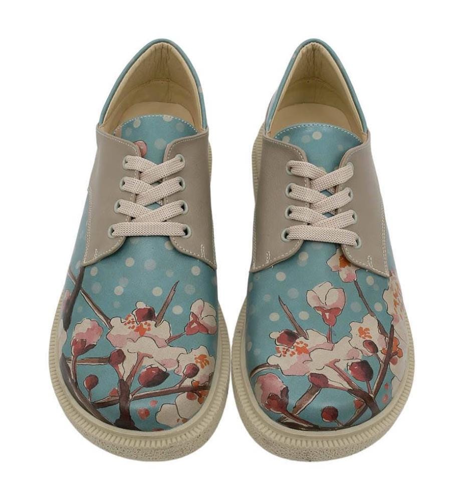 Flache Schuhe aus pflanzlich gegerbtem Leder Design - Mehrfarbig
