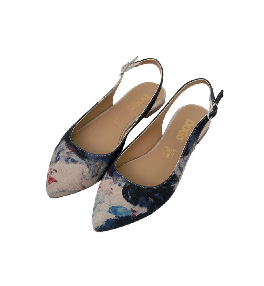 Vegane Leder Multicolor flache Schuhe - Damen Design