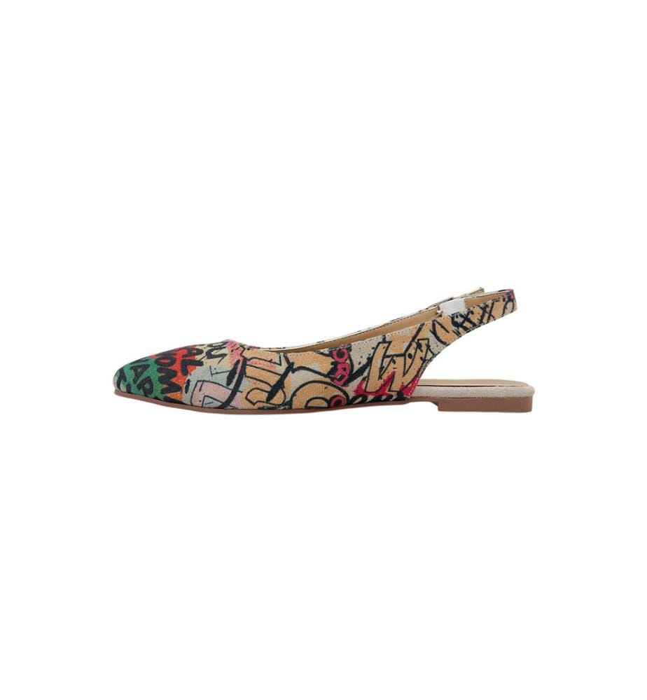 Vegan Leder Multicolor flache Schuhe - Warner Bros Wonder Woman Design
