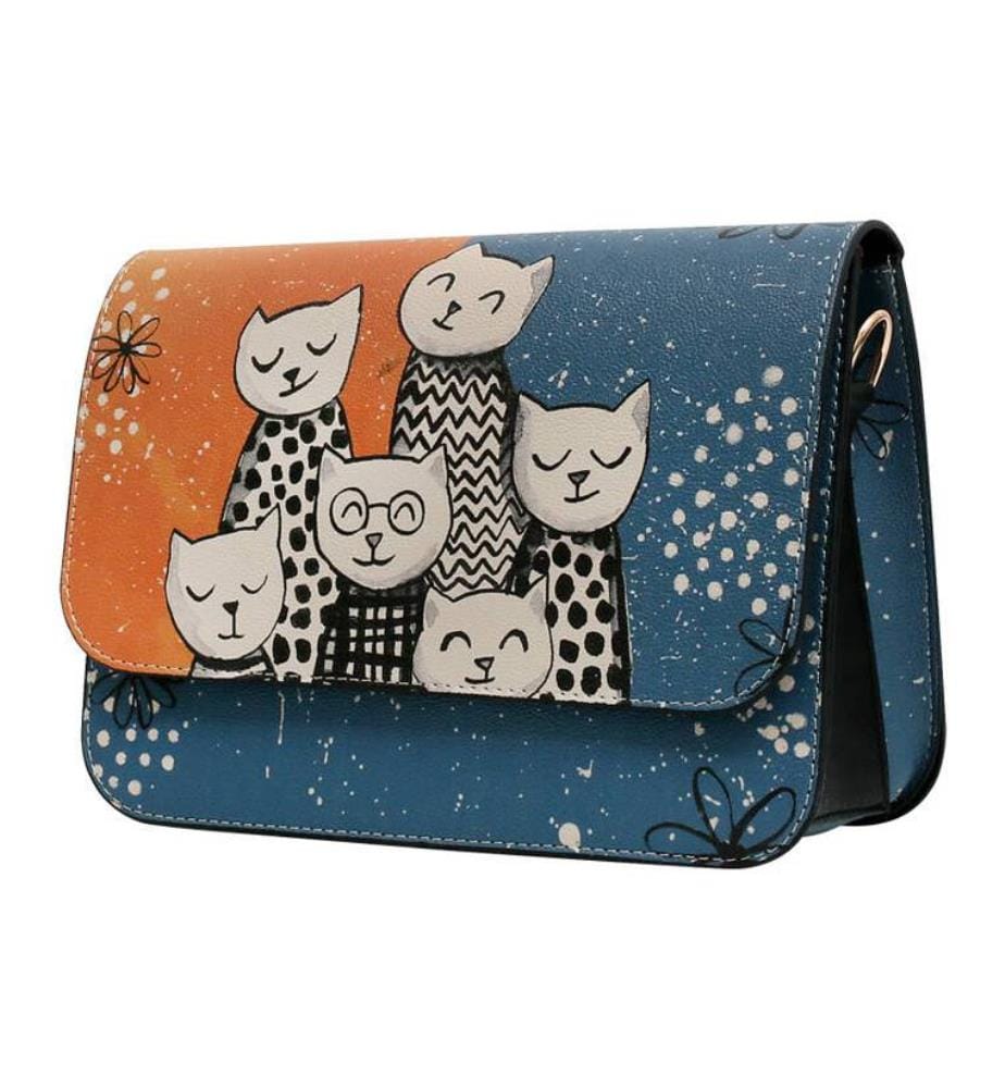 Sac à Main vegan Portrait de famille - Marine