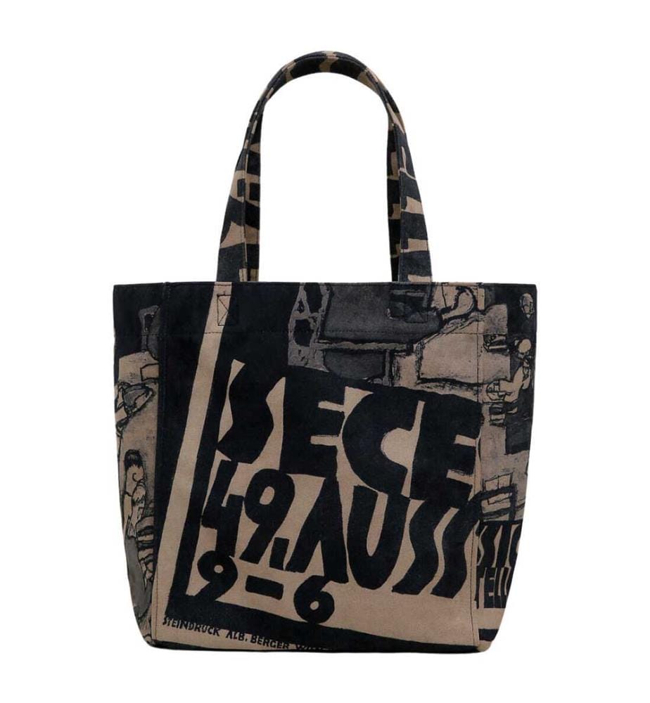 Vegane schwarze grosse Tragetasche - Supper Design