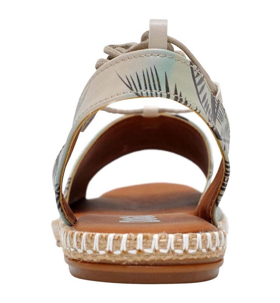 Mehrfarbige Schnürsandalen aus veganem Leder - Be a Flamingo Design