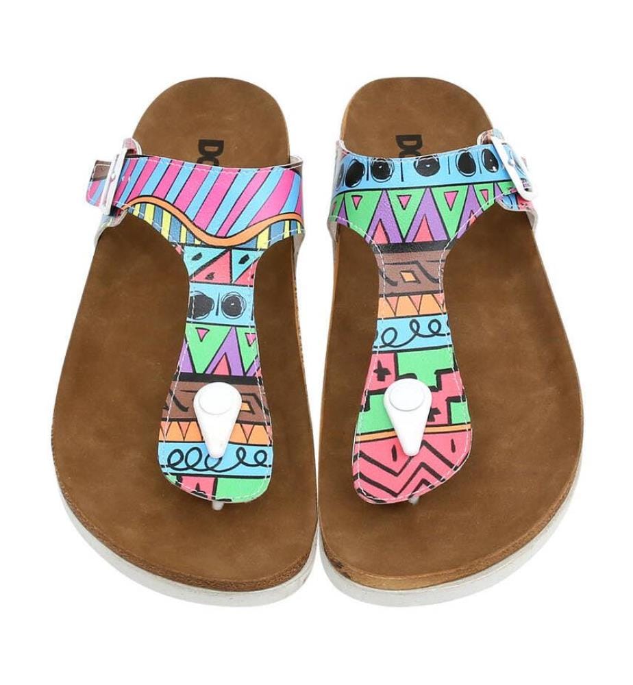 Flip-Flops Colors of Patterns - Multicolor