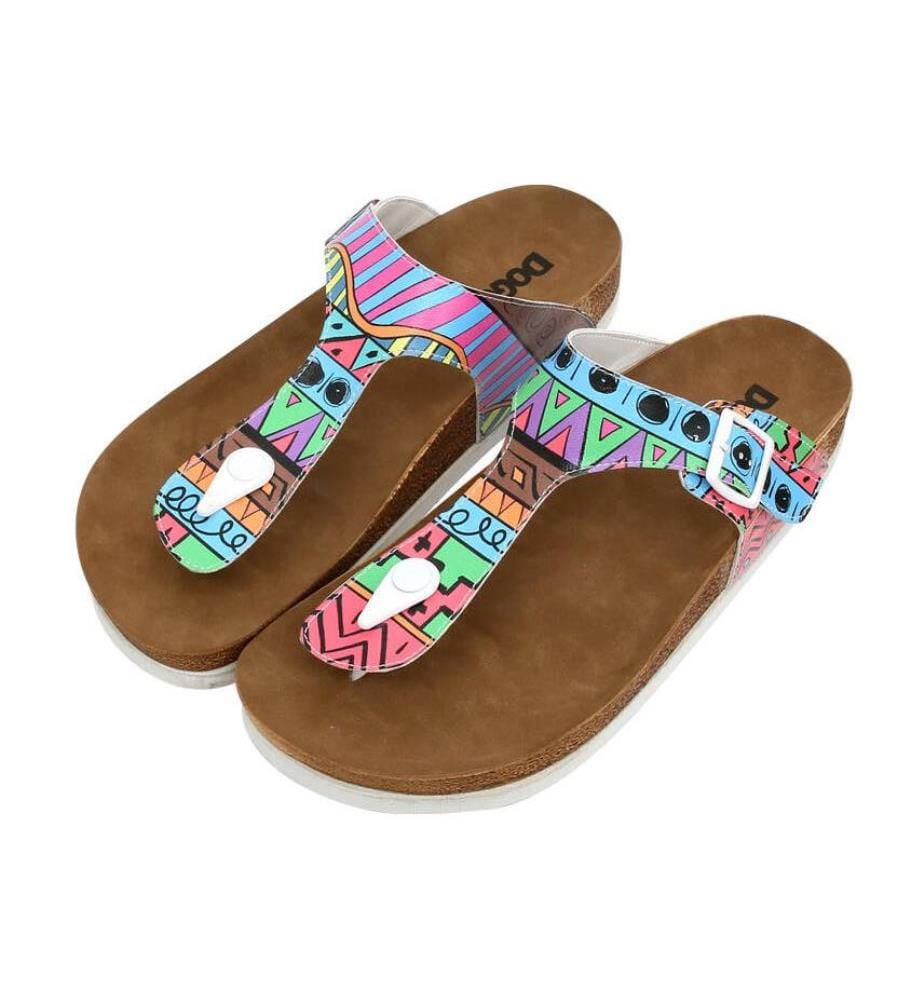 Flip-Flops Colors of Patterns - Multicolor