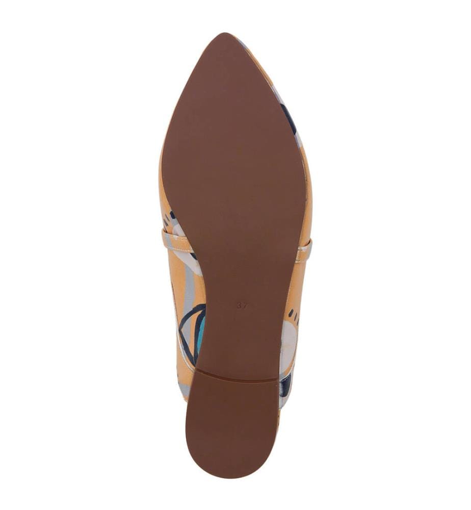 Chaussons en cuir végétal orange - See You Design