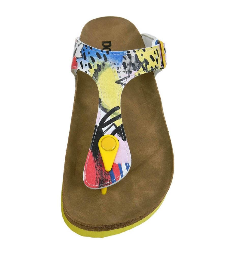 Flip-Flops Die Entstehung des Collage-Motivs - Multicolor